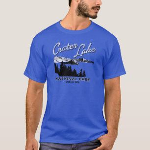 T-shirts Parque nacional Oregon do lago crater retro