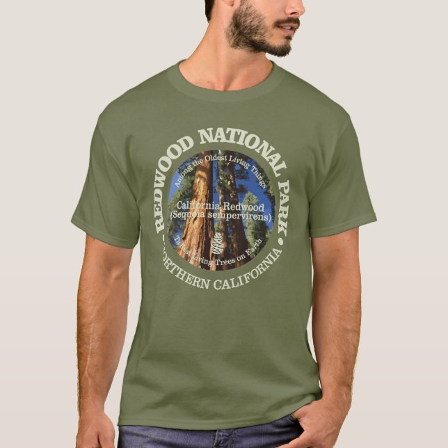 T-shirts Parque Nacional Redwood (Frente)