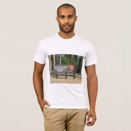 T-shirts Parque Nacional Yellowstone, placa, Wyoming, EUA