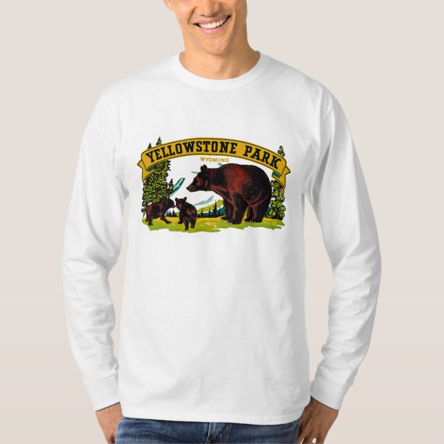 T-shirts Parque Yellowstone (Frente)