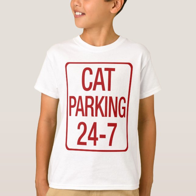 T-shirts Parqueamento de Gatos (Frente)