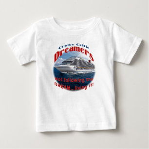 T-shirts Parte dianteira infantil e parte traseira do