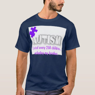 T-shirts Parte do quebra-cabeça do autismo para o irmão