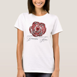 T-shirts Parte superior bonita do branco de Kaos