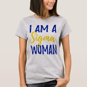 T-shirts Parte superior da colheita da mulher do Sigma