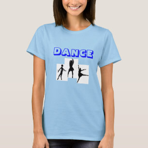 T-shirts Parte superior da dança das mulheres