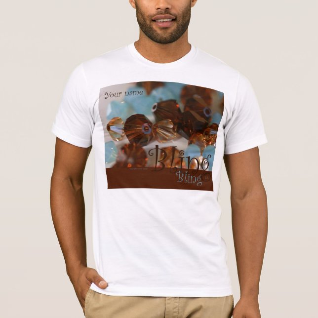 T-shirts Parte superior da menina de Bling Bling (Frente)