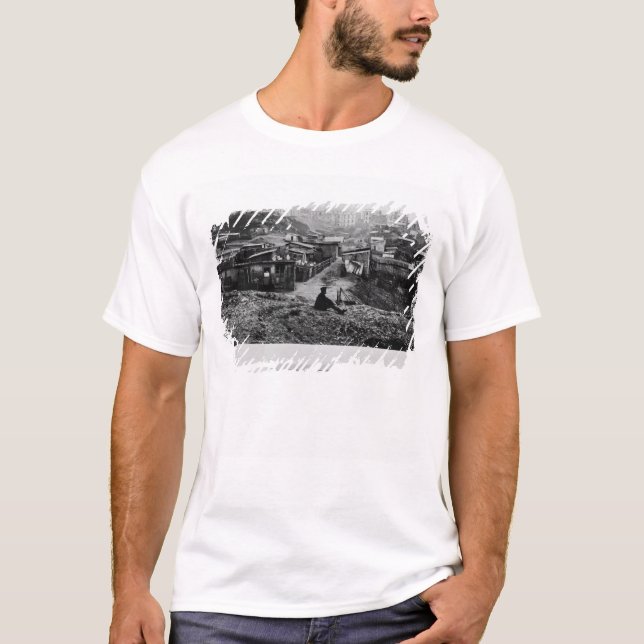 T-shirts Parte superior da rua Champlain Paris, 1858-78 (Frente)