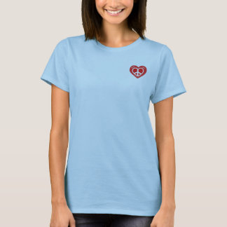 T-shirts Parte superior do amor N Happines 2-Ladies Sketti