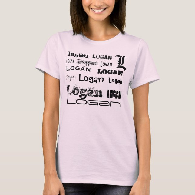 T-shirts Parte superior dos espaguetes de Logan-ized (Frente)