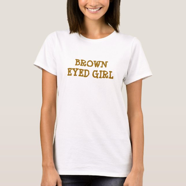 T-SHIRTS PARTE SUPERIOR EYED MARROM DA MENINA (Frente)