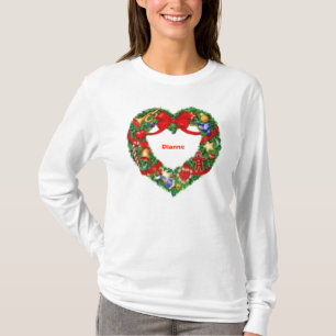 T-shirts Parte superior Monogrammed das senhoras da