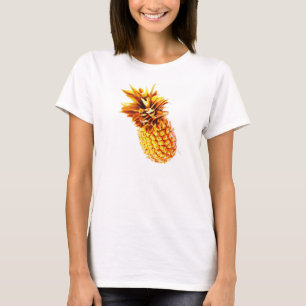 T-shirts Parte superior quente do abacaxi
