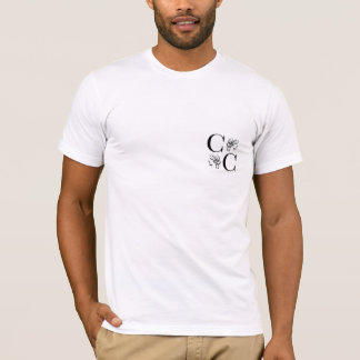 T-shirts Parte traseira masculina 1 do teste padrão do