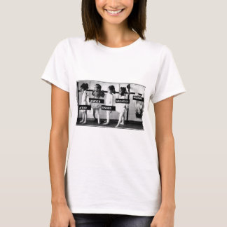 T-shirts parteiras são diferentes