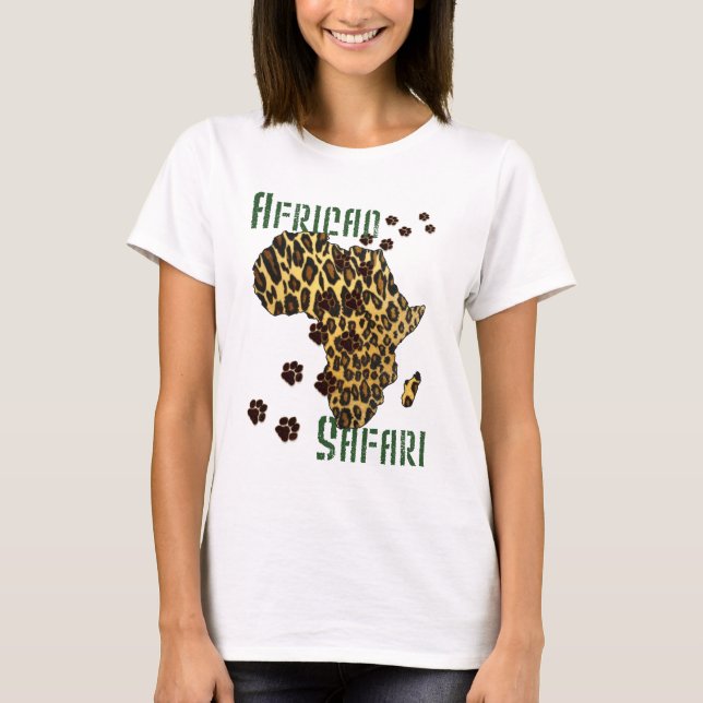 T-shirts Partes superiores africanas do verão do impressão (Frente)