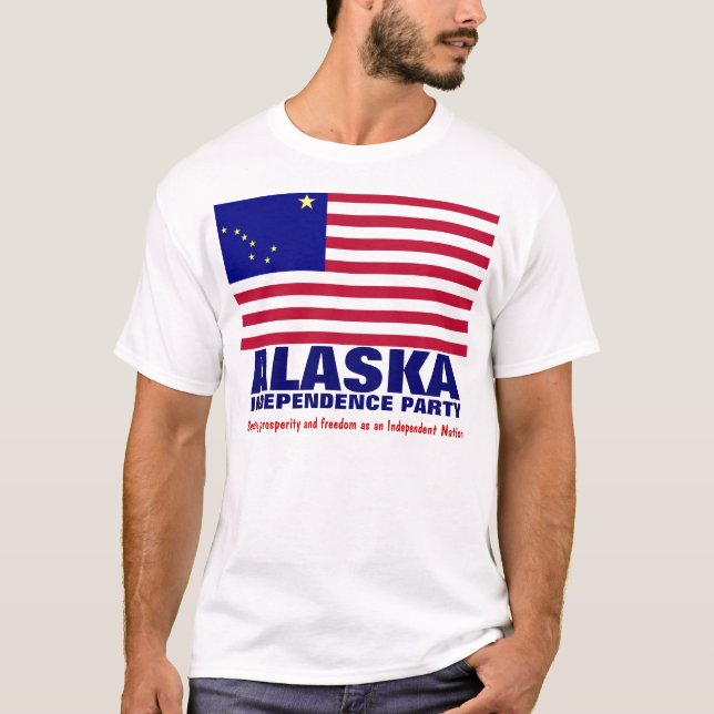 T-SHIRTS PARTIDO DA INDEPENDÊNCIA DE ALASKA (Frente)