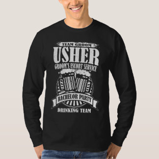 T-shirts Partido de Despedida de Solteiro do Usher Groom