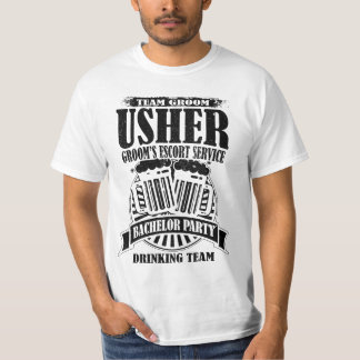 T-shirts Partido de Despedida de Solteiro do Usher Groom
