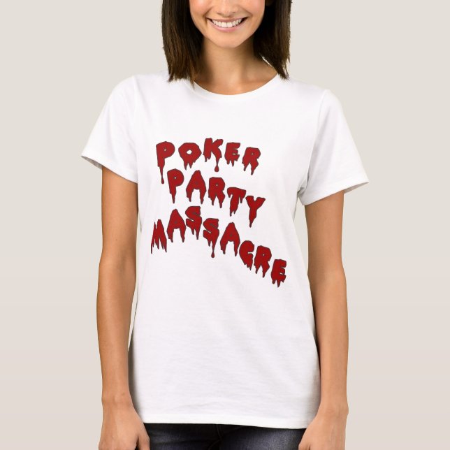 T-shirts Partido do póquer (Frente)