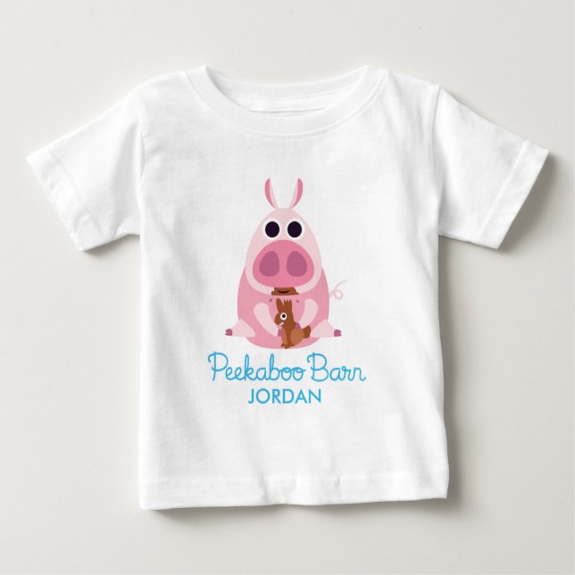T-shirts Páscoa Peekaboo Barn | Leary Pig 2 (Frente)