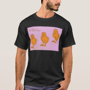 T-shirts Páscoa Saudações Pintinhos Roxo