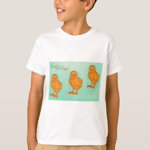 T-shirts Páscoa Saudações Pintinhos Verde