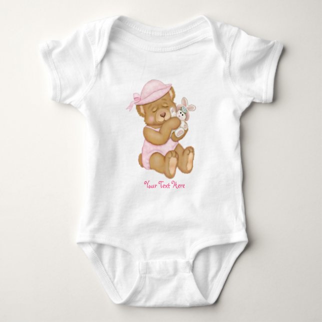 T-shirts Páscoa ursinho Girl (Frente)