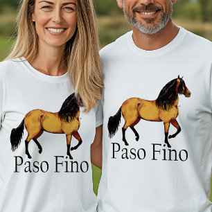 T-shirts Paso Horse Buckskin Paso Fino