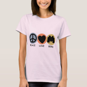 T-shirts Pássaro do amor da paz