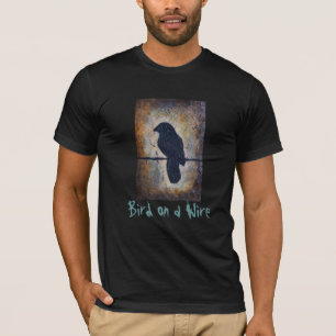 T-shirts Pássaro em um fio