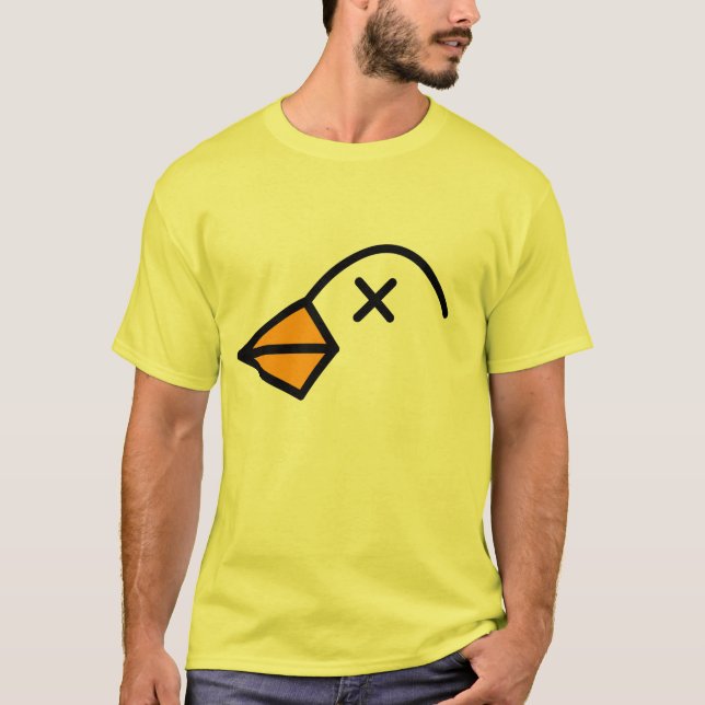 T-shirts pássaro inoperante (Frente)
