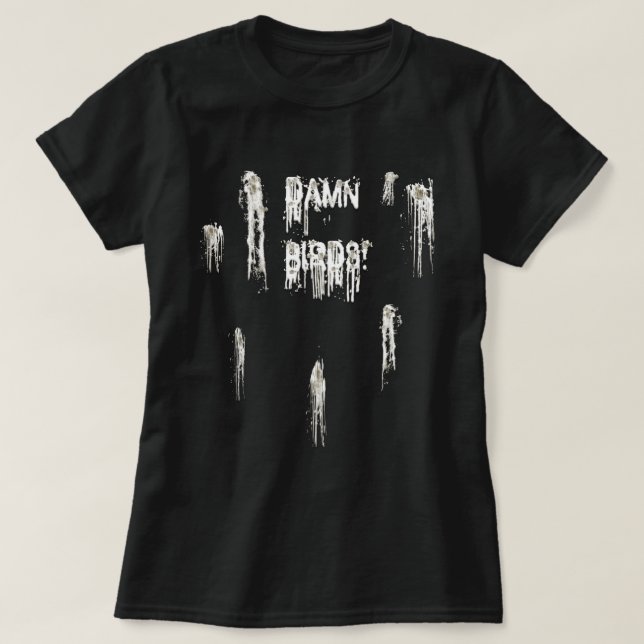 T-shirts Pássaro Poo (Frente do Design)