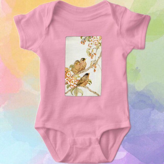 T-shirts Pássaros Bebês e Blossomas de Maçã (Criador carregado)