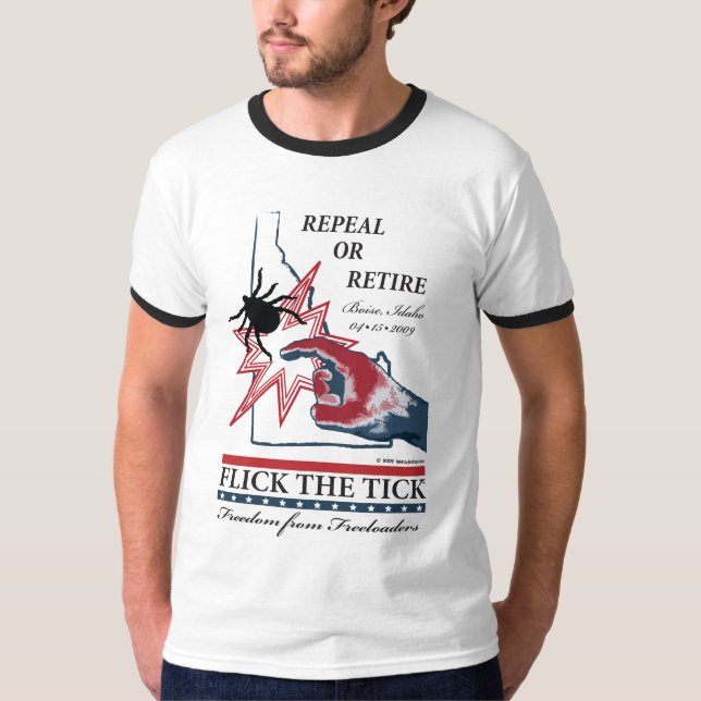 T-shirts Passe rapidamente o tiquetaque - edição de Idaho (Frente)