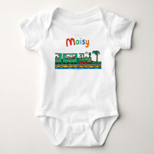 T-shirts Passeio de Maisy e de amigos no trem verde