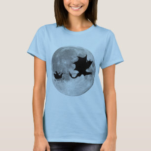 T-shirts Passeio do trenó do cavaleiro do dragão de Papai