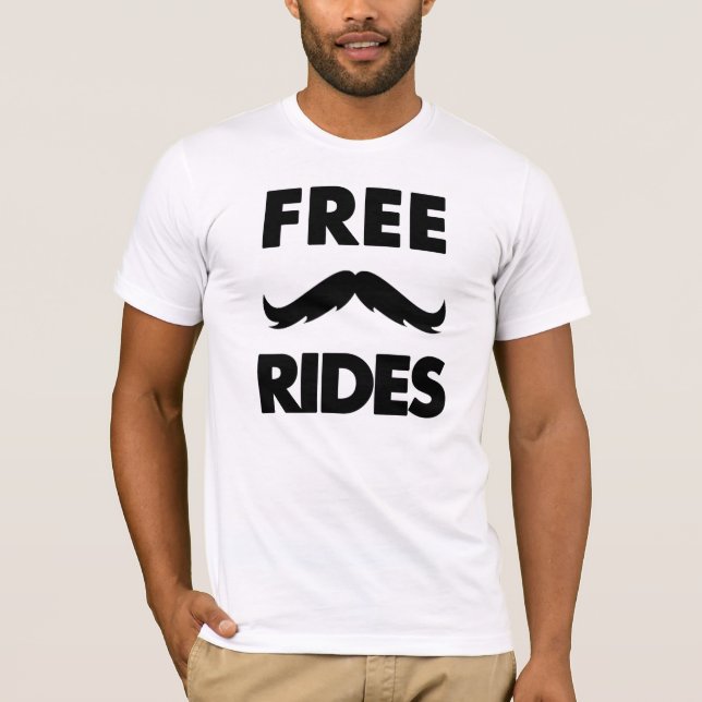 T-shirts Passeios livres do bigode (Frente)