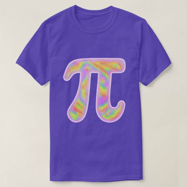 T-shirts Pastel Pi Dye (Frente do Design)