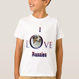 T-shirts Pastor Australiano I Love