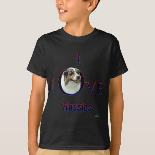 T-shirts Pastor Australiano I Love