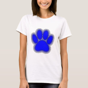 T-shirts Pata De Cachorro A Azul Com Descrições