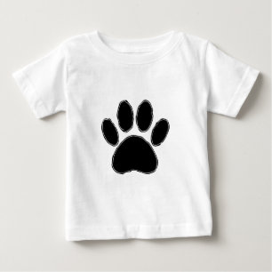 T-shirts Pata De Cão Desenhando Em Preto