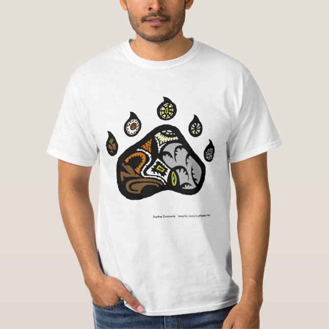 T-shirts pata do orgulho do urso, (versão do valor) (Frente)