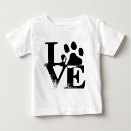 T-shirts Pata Simples De Amor De Pet