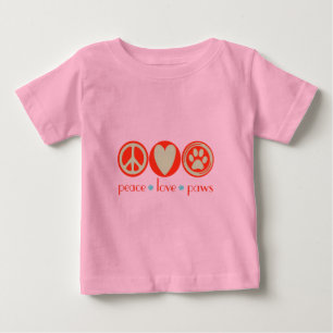 T-shirts Patas do amor da paz