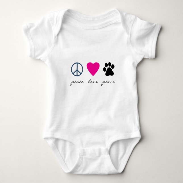 T-shirts Patas do amor da paz (Frente)