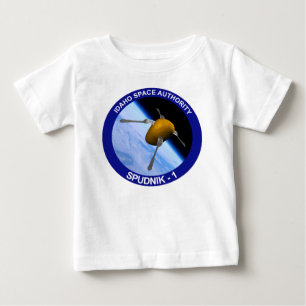T-shirts Patch da Missão de Satélite Idaho Spudnik