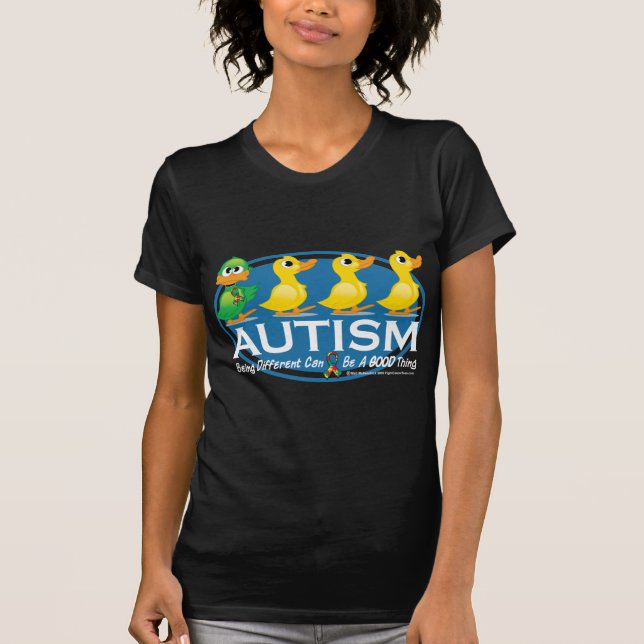 T-shirts Patinho feio do autismo (Frente)