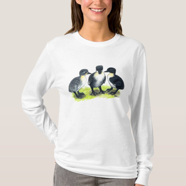 T-shirts Patinhos Suecos Azuis (Frente)